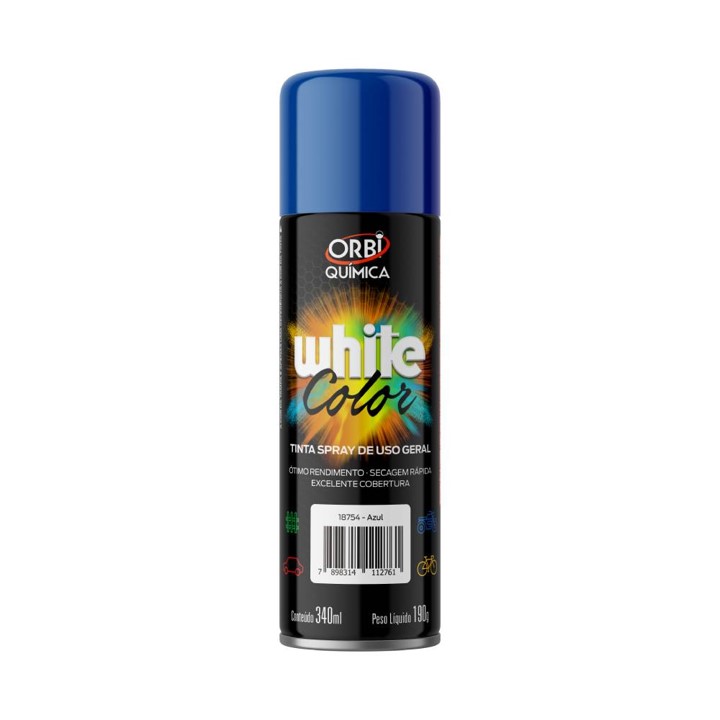 TINTA SPRAY USO GERAL AZUL ESCURO 340 ML (18754)- ORBI