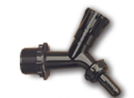 TORNEIRA JARDIM CURTA PRETA PVC 1/2 X 3/4 (1128R) - GRAP