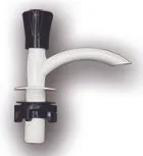 TORNEIRA LAVATORIO BRANCO/PRETO PVC (1193)- GRAP