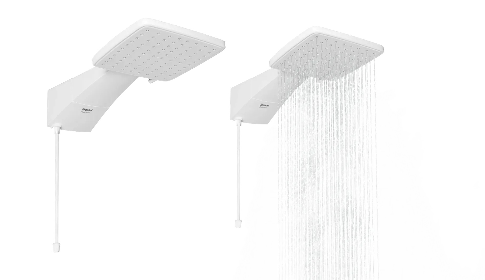 DUCHA QUADRATTA 7700 W 220 V BRANCA - ZAGONEL