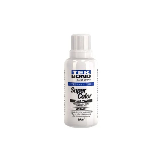 CORANTE LIQUIDO BRANCO 50 ML - TEK BOND