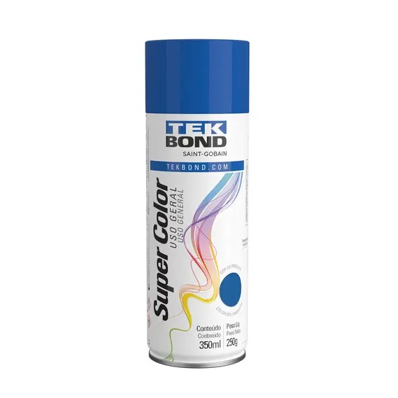 TINTA SPRAY USO GERAL AZUL 350 ML - TEK BOND