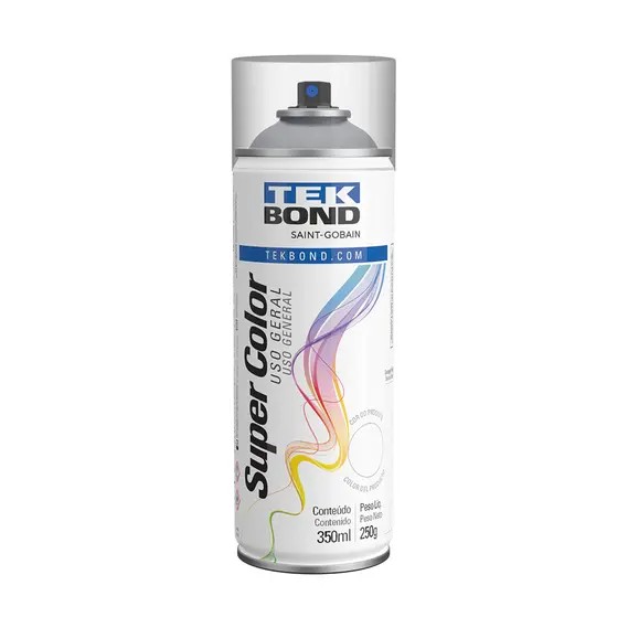 VERNIZ 350 ML 250 G SPRAY INCOLOR BRILHANTE - TEK BOND