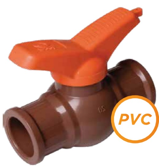 REGISTRO ESFERA SOLDAVEL 32 MM PVC MARROM (902)- SOCEL