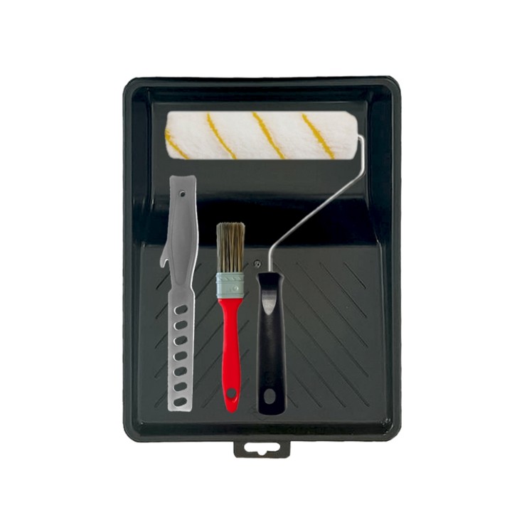 KIT PINTURA BD GD + ROLO 23 CM ANTI RESPINGO C/CABO +TRINCHA VERSATIL 1