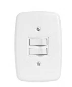 CONJ 2 INTERRUPTOR SIMPLES 10A IDEALE (3202) - PLUZIE