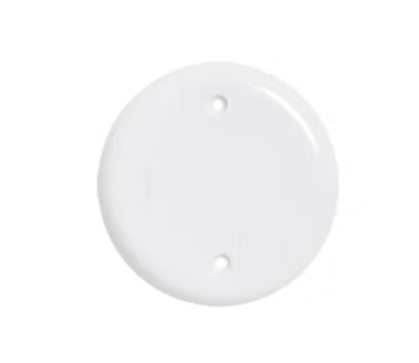 PLACA REDONDA CEGA 4 BRANCA IDEALE (3287) - PLUZIE