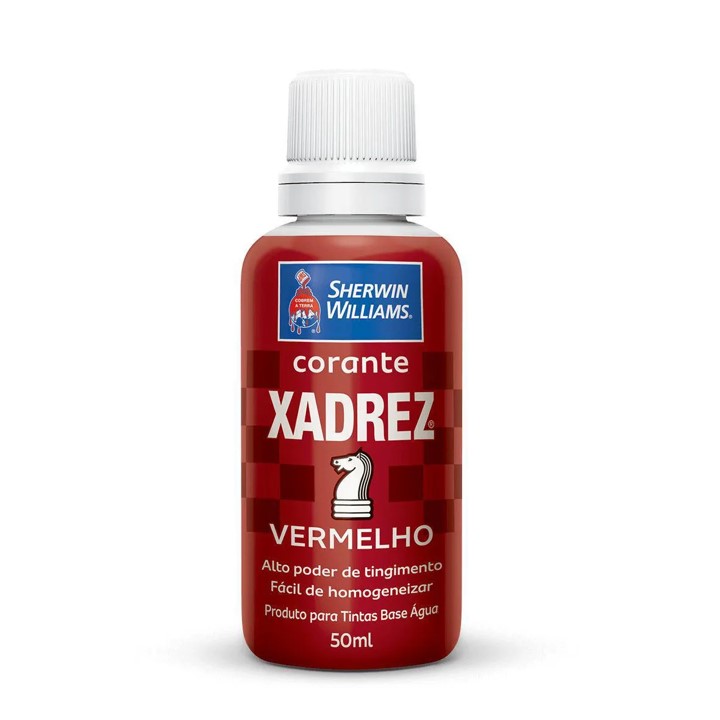 CORANTE LIQUIDO XADREZ VERMELHO 50 ML - SHERWIN WILLIAMS