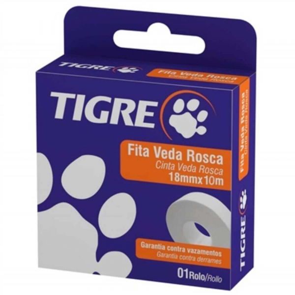 FITA VEDA ROSCA 18 X 10 M - TIGRE
