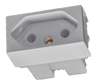 SLIM MODULO TOMADA 3 PINOS 10A (81140) - ILUMI